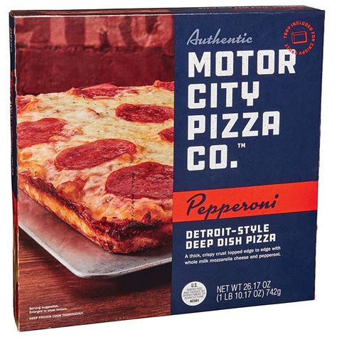Motor city pizza - But don't just take our word for it-see what we're talking about and pick up this frozen pizza today! Contains: Milk, Wheat. Package Quantity: 1. Net weight: 26.17 Ounces. Style: Deep Dish Crust. TCIN: 84672186. UPC: 870375005005. Item Number (DPCI): 288-03-0096. Origin: Made in the USA or Imported.